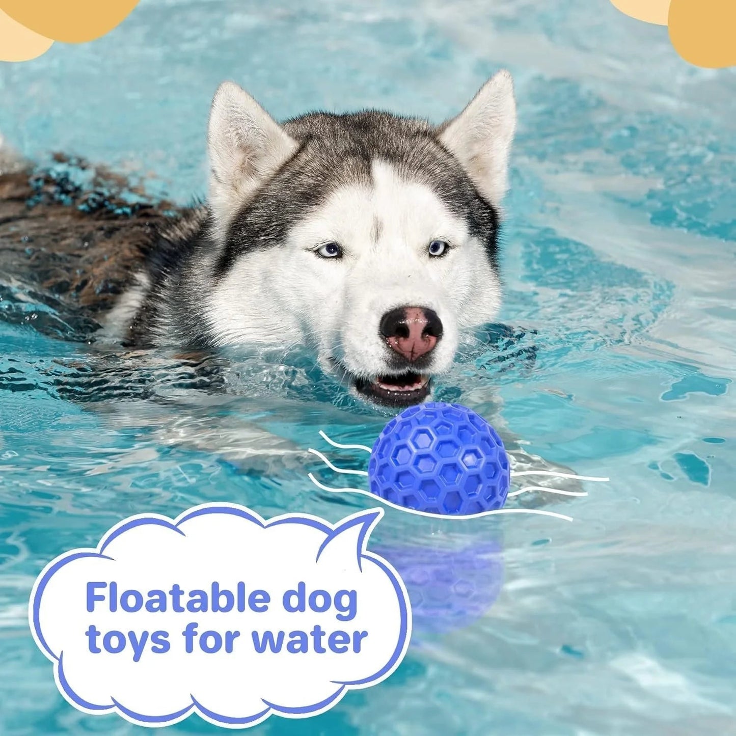 Durable Chew Toy, Cleans Teeth, For Aggressive Large Dogs, Waterproof