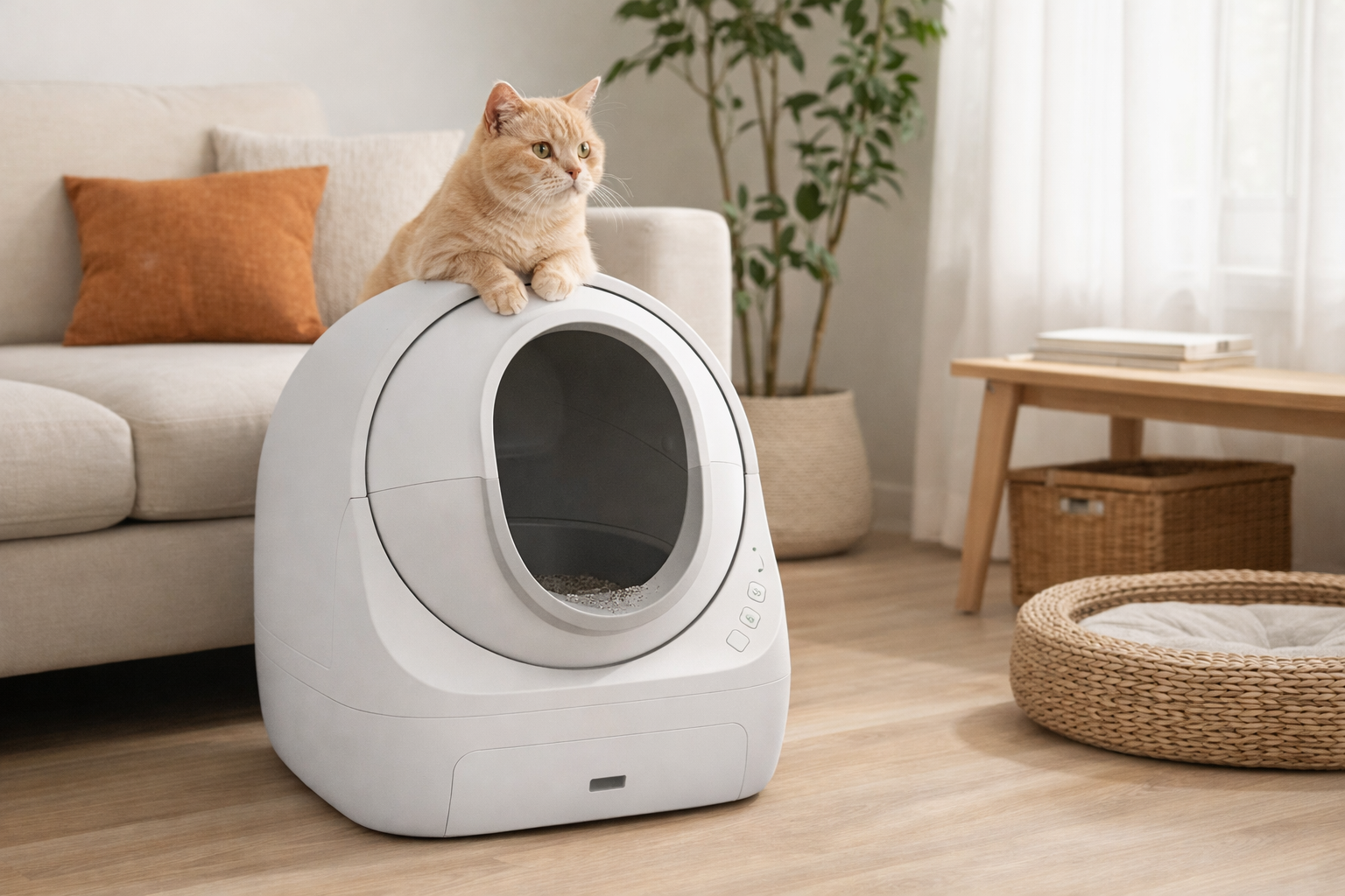 Automatic Self-Cleaning Cat Litter Box – Odor Control System