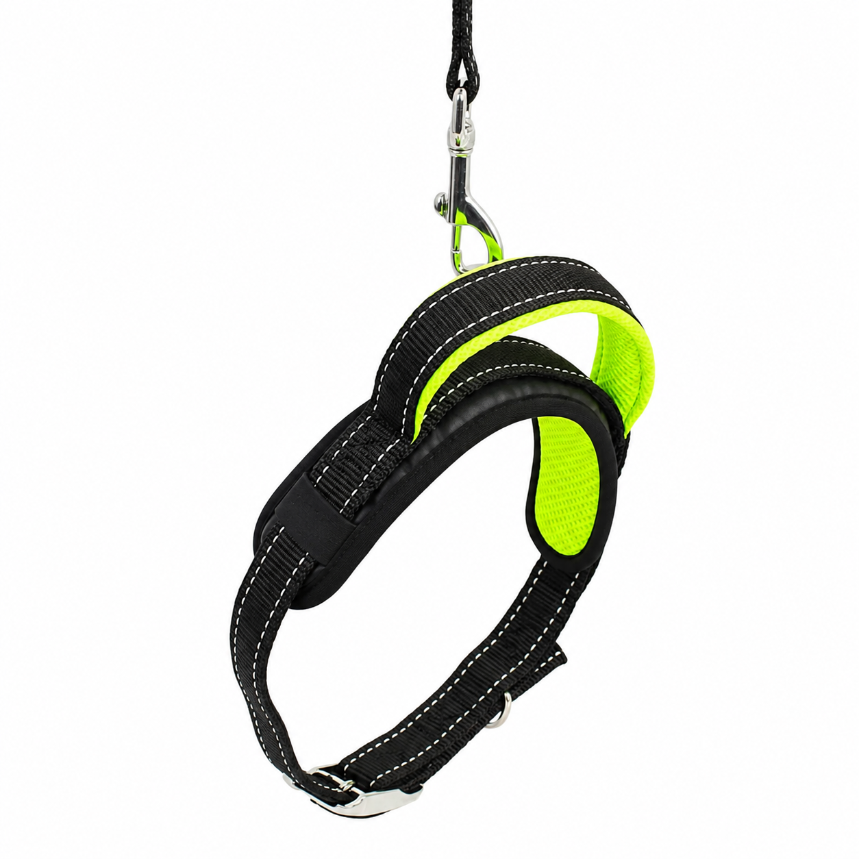 Dog Collar & Leash Set with Dual Handle Lead