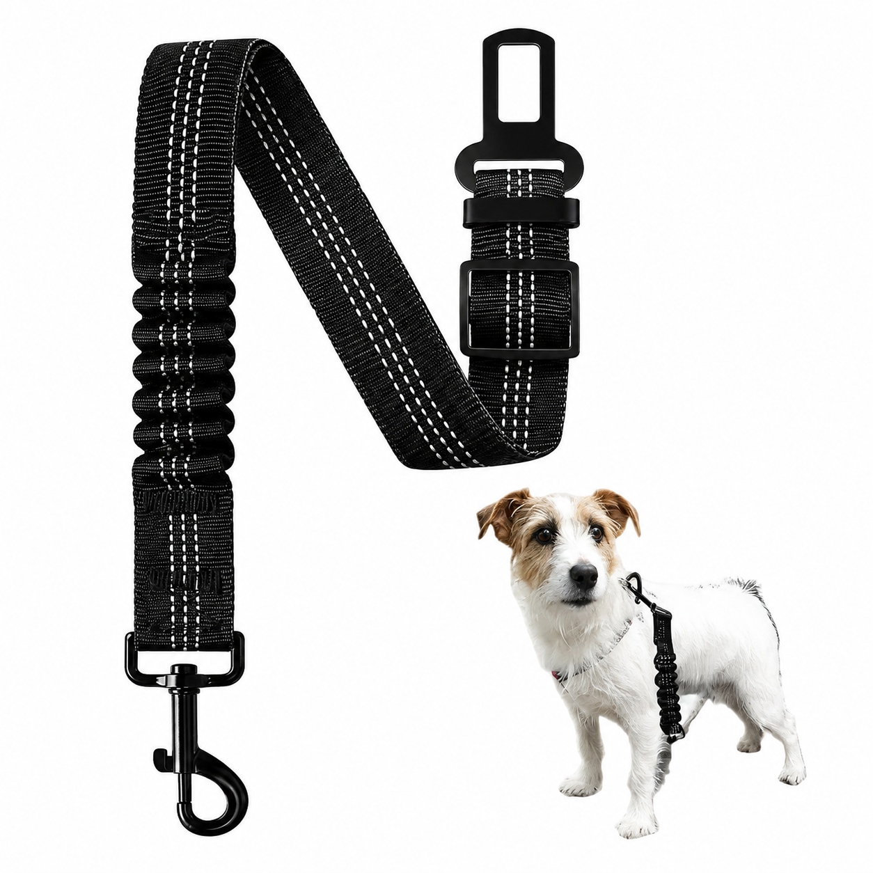 Adjustable Dog Car Seat Belt – Durable Travel Safety Restraint for Dogs