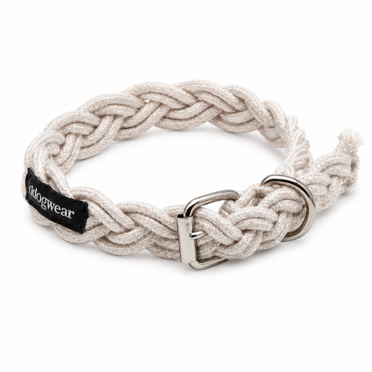 Braided Dog Collar – Adjustable Rope Style Dog Collar