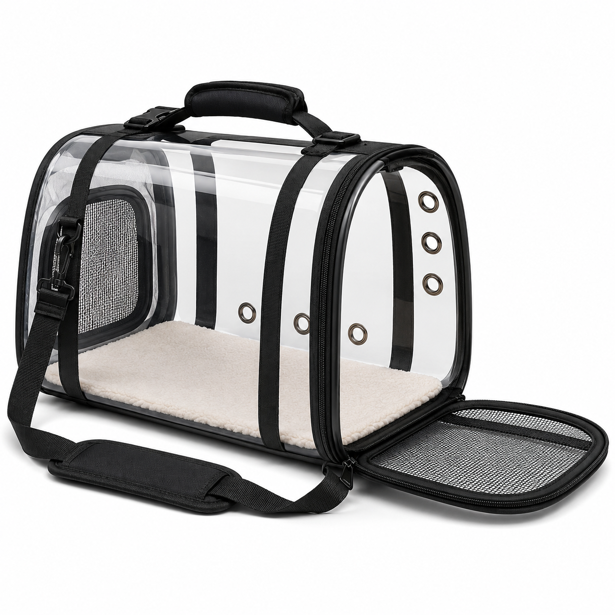 Transparent Pet Carrier Bag – Portable Travel Tote for Cats, Small Dogs & Small Pets