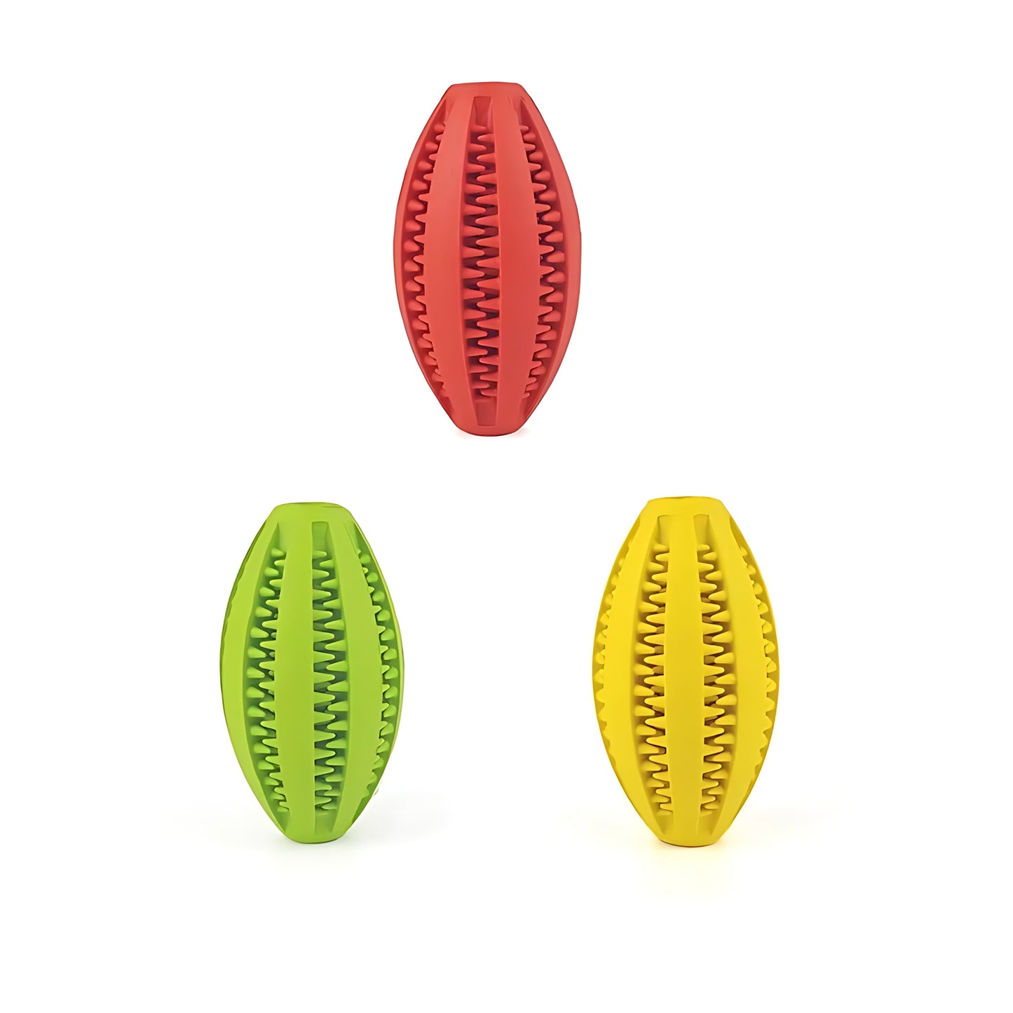 Durable Rubber Dog Treat Ball – Interactive Bouncy Chew Toy