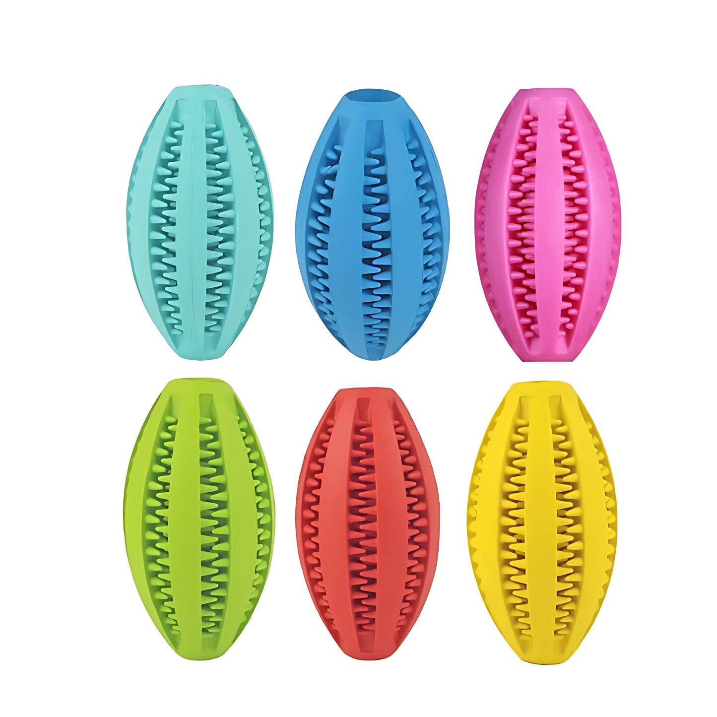 Durable Rubber Dog Treat Ball – Interactive Bouncy Chew Toy