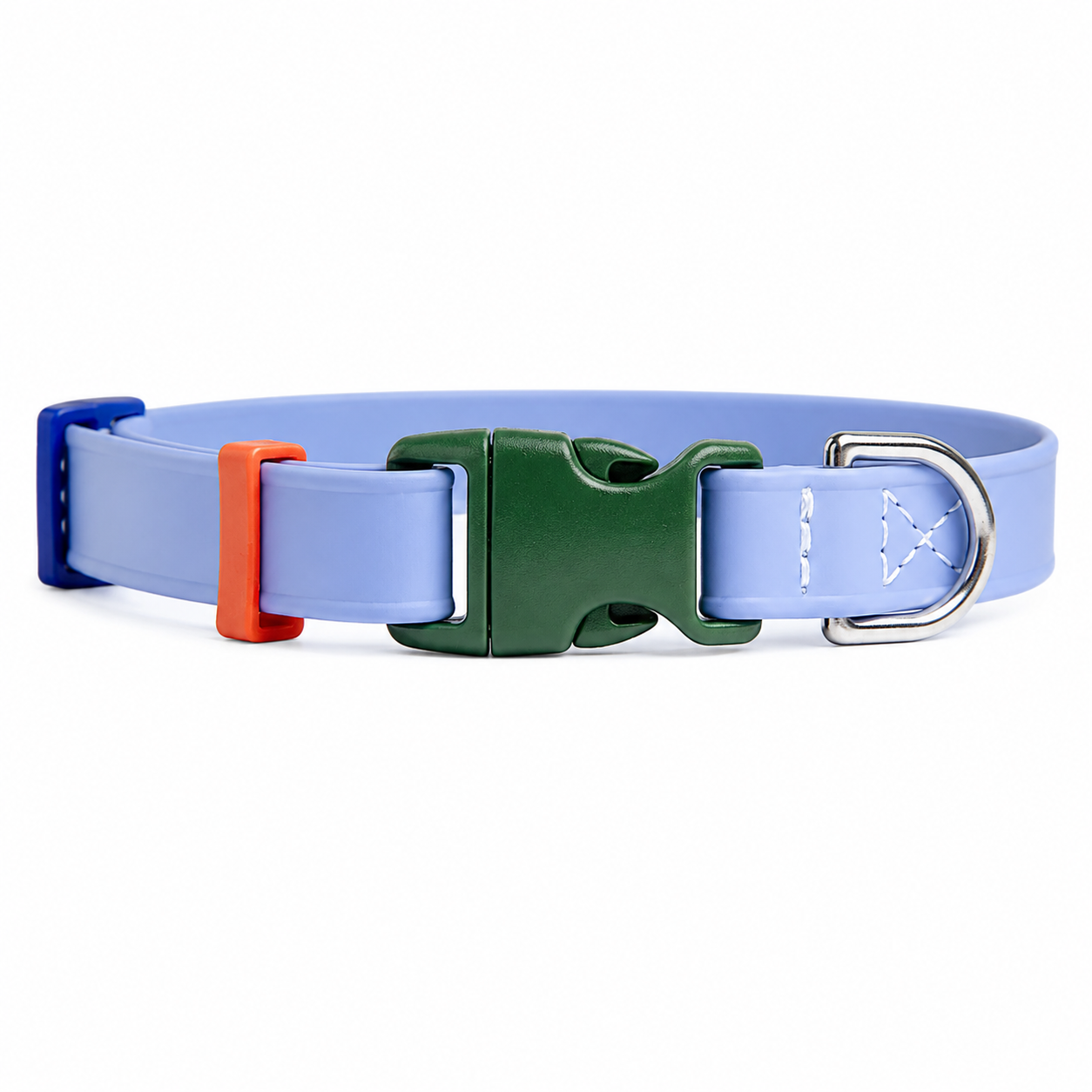 Waterproof Coated Nylon Dog Collar, Adjustable & Easy to Clean