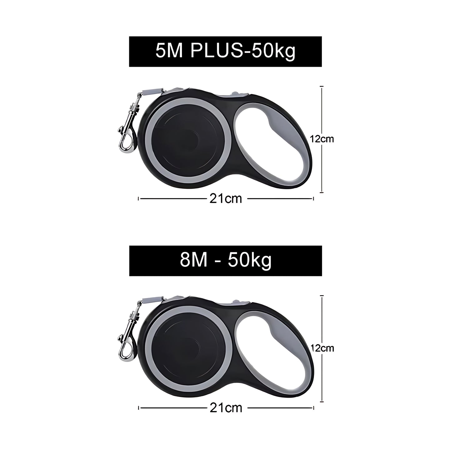Retractable Dog Walking Lead – Heavy Duty Extendable Leash 5m / 8m